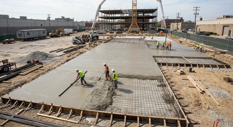 Commercial Slab Installation in Staten Island, NY