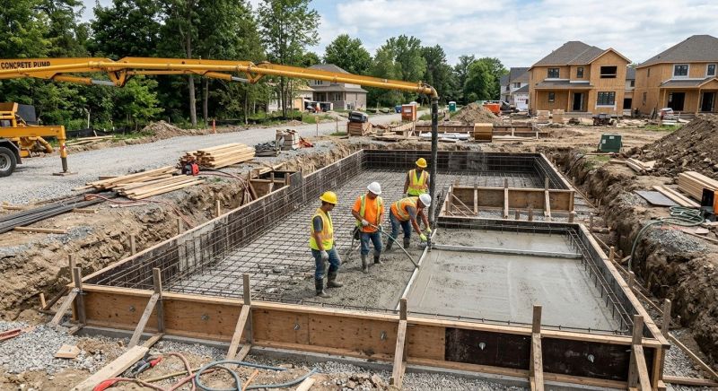 Poured Foundation Installation in Fort Wayne, IN