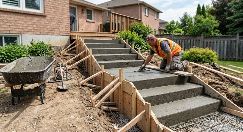 Poured Steps Installation in Fort Collins, CO