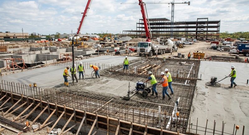 Commercial Slab Installation in Davis County, UT