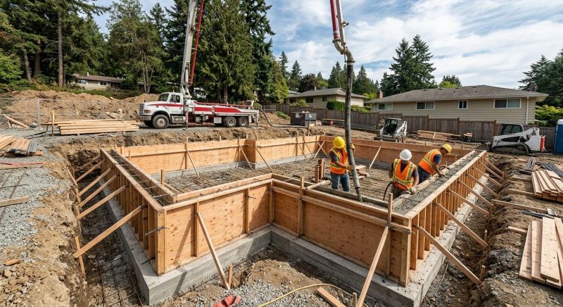 Concrete Foundation Installation in Greenville, SC