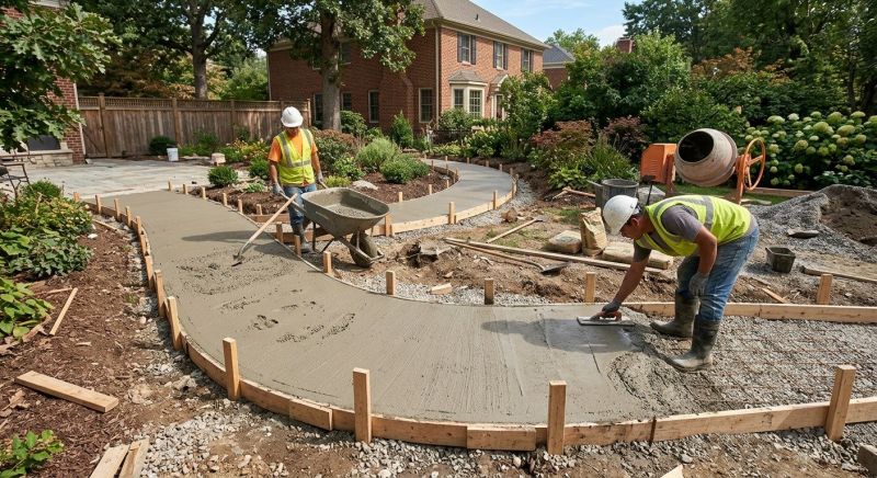 Concrete Path Installation in Denver, CO