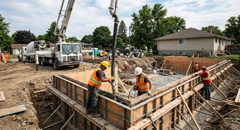 Foundation Pouring in Fort Worth, TX
