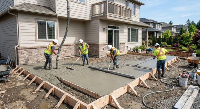 Porch Concrete Pouring in Denver, CO