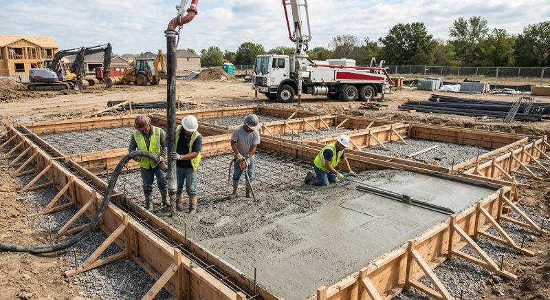 Poured Foundation Installation in Fort Wayne, IN